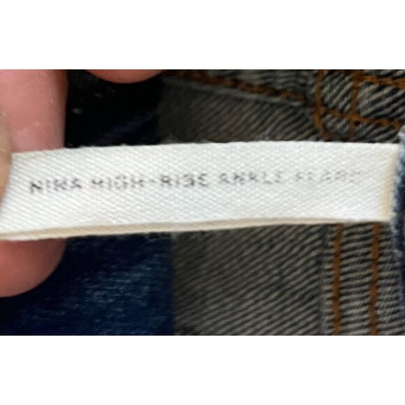 Rag & Bone New York Blue Nina High Rise Ankle Flare Denim Jeans Women's Size 28 - Picture 4 of 12